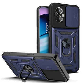 Ударостійкий чохол Camshield Serge Ring для Xiaomi Poco M5 Blue