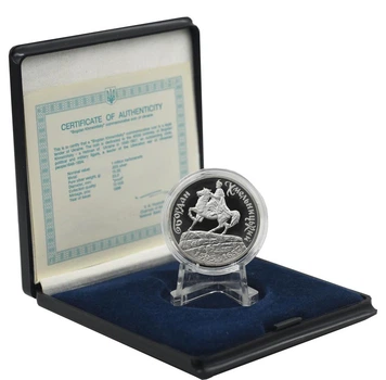 Монета Украина 1000000 карбованцев 1996 Серебро Proof Богдан Хмельницкий (Ag 925, 15,55 грамм)