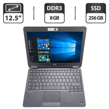 Нетбук Б-класс Dell Latitude E7240 / 12.5" (1366x768) TN / Intel Core i7-4600U (2 (4) ядра по 2.1 - 3.3 GHz) / 8 GB DDR3 / 256 GB SSD / Intel HD Graphics 4400 / WebCam б/у