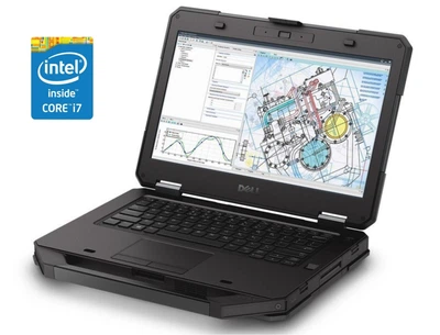 Защищенный ноутбук Dell Latitude 5414 Rugged / 14" (1920x1080) IPS / Intel Core i7-6600U (2 (4) ядра по 2.6 - 3.4 GHz) / 16 GB DDR4 / 512 GB SSD / Intel HD Graphics 520 / WebCam / Win 11 б/у