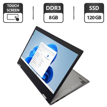Ноутбук-трансформер Lenovo IdeaPad Flex 14 X360 / 14" (1366x768) TN Touch / Intel Pentium 4415U (2 (4) ядра по 2.3 GHz) / 8 GB DDR3 / 120 GB SSD / Intel HD Graphics 610 / WebCam б/у
