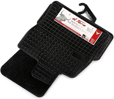 Dywaniki samochodowe Frogum Basic El Toro do Audi A3 2012–2020 / Seat Leon III od 2013 / Volkswagen Golf VII 2012–2019 Czarne 4 szt (5907377540960)