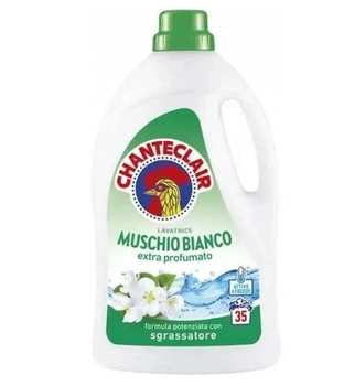 Гель для прання Chanteclair Muschio Bianco 1,575 л 35 прань — ніжний аромат білого мускусу для ідеальної свіжості