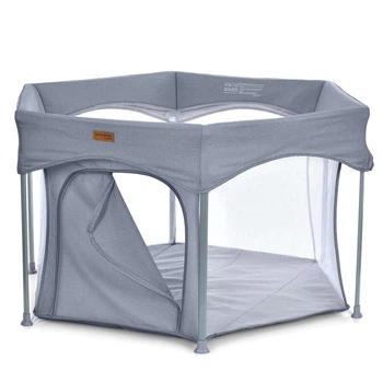 Манеж детский игровой складной EL CAMINO ME 1195 SWIFT 6 Gray шестиугольный