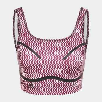 Спортивний топ Adidas Stella McCartney Truepurpose printed crop top HG6881 violet/white S