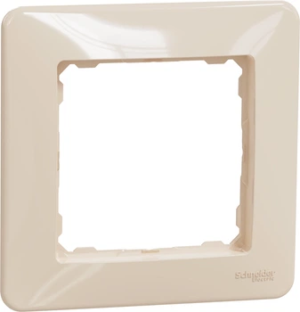 Рамка 1-постова Schneider Electric Sedna Design Бежевий (SDD312801)
