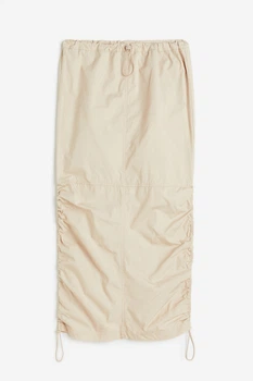 Юбка H&M M светло бежевый 2071185675
