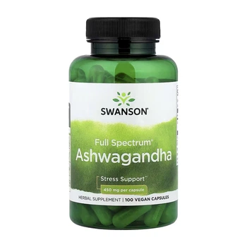 Ashwagandha 450mg - 100caps ашваганда 450 мг для підтримки емоційного балансу, енергії та зменшення напруги