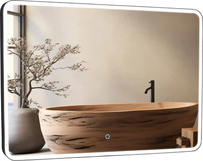 Зеркало Aqua Rodos Donato Black 100x70 Sensor с LED-подсветкой