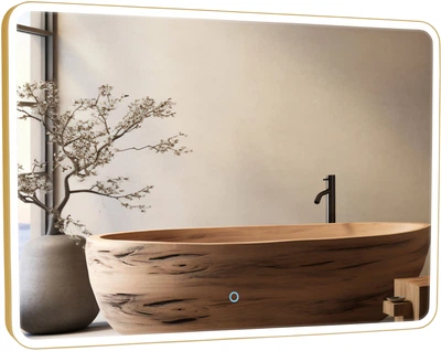Зеркало Aqua Rodos Donato Gold 100x70 Sensor с LED-подсветкой