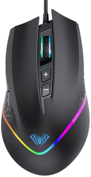 Миша ігрова бездротова Aula F805 Wired gaming mouse with 7 keys чорна (6948391212906) 303871
