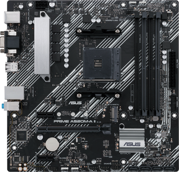 Материнская плата Asus Prime A520M-A II/CSM (sAM4, AMD A520, PCI-Ex16)