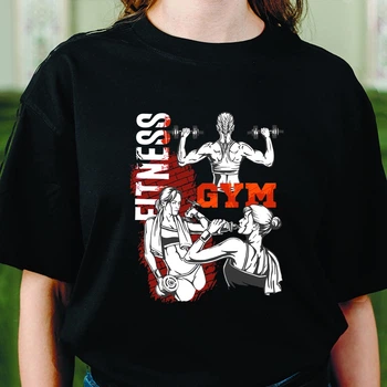 Футболка Fitness Gym PG03356 goodreclama XL Чорний