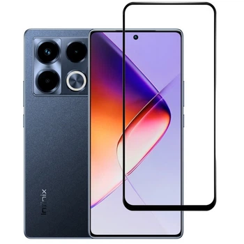 Защитное стекло LUX для Infinix Note 40 (X6853) полная проклейка черный