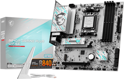 Материнская плата MSI B840M GAMING PLUS WIFI6E (sAM5, AMD B840, PCI-Ex16)
