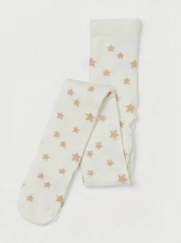 Колготки с люрексовой нитью для девочки H&M 0619739-064 098-104 см (2-4 years) Белый