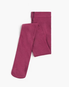 Колготки трикотаж бавовняні однотонні для дівчинки H&M 0738859-044 092 см (18-24 months) бордовий