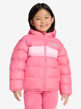 Дитяча демісезонна стьобана куртка для дівчинки Adidas JW2454 116 см Pink Fusion (4068808381871)