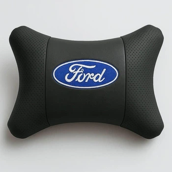 Автомобильная подушка под шею на подголовник с логотипом FORD