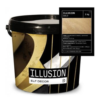 Декоративное покрытие перламутровое известковое ELF DECOR ILLUSION GOLD 5 кг