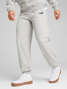 Спортивні штани жіночі Puma Ess Small No. 1 Logo Comfort High-Waist 68245804 2XL Light Gray Heather (4067983634239)