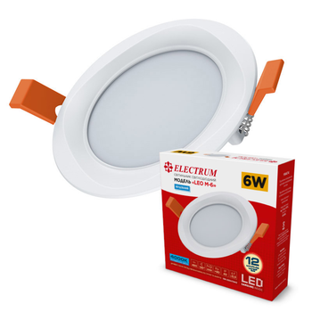 Потолочный светильник Electrum LEO M 6W 4000К светодиодный встроенный круглый (B-LD-1955)