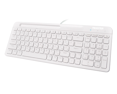 Клавіатура Maxxter KB-01W-UA White