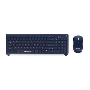 Комплект (клавіатура, миша) бездротовий Maxxter KMS-WCM-01BL-UA Dark Blue