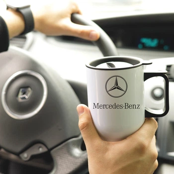 Термокружка Mercedes-Benz біла з прінтом 480 мл