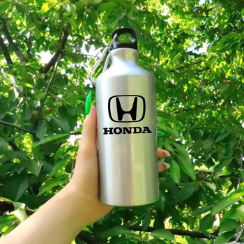 Металлическая фляга "Honda " для воды с принтом