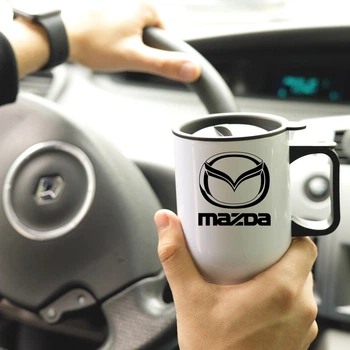 Термокружка Mazda біла з прінтом 480 мл