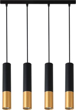 Підвісна люстра DPM SL-1256 4 x GU10 Black/Gold (5906881231111)
