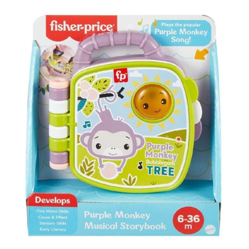 Zabawka Fisher Price JFN07 Muzyczna książka Mała małpka (194735301812)