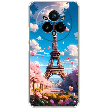 Силиконовый Чехол с Картинкой для Realme 14 Pro 5G Принт (Париж, Эйфелева Башня) (65677-ysm035)