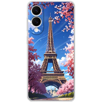 Силиконовый Чехол с Картинкой для Samsung Galaxy S25 Edge (S937) Принт (Париж, Эйфелева Башня) (66011-ysm036)