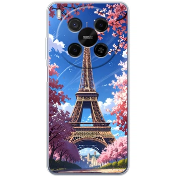 Силиконовый Чехол с Картинкой для ZTE Nubia V70 Max Принт (Париж, Эйфелева Башня) (66412-ysm036)