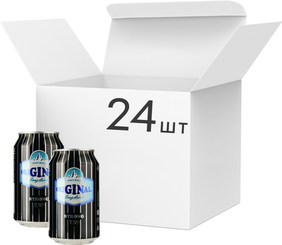 Упаковка коктейля Hartwall Original Long Drink Strong 7.5 % 0.33 л х 24 шт (6413600055921)