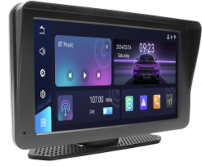 Портативный экран 7 дюймов с Carplay 701W 1024x600 беспроводное и проводное