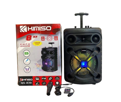 Акустическая система KIMISO QS-830 мощный звук 8 дюймов 3000 мАч