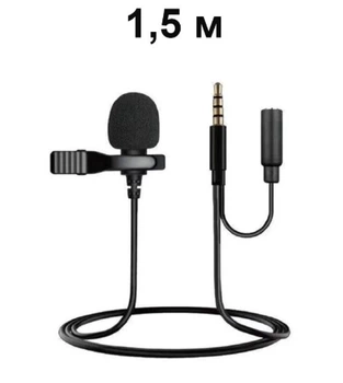 Петличный микрофон DM M-01 с AUX 3.5MM для записи звука