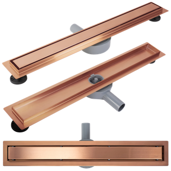 Лінійний дренаж REA Neox Pro Brush Copper 70
