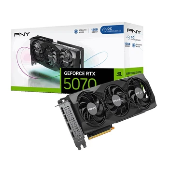 Відеокарта PNY GeForce RTX 5070 12GB OC Overclocked Triple Fan (VCG507012TFXPB1-O)