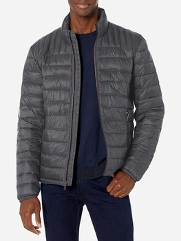 Пуховик короткий чоловічий Tommy Hilfiger 118539299 3XL Сірий ( 1159850700)