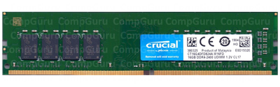Оперативная память для ПК Crucial DDR4 16GB 2400MHz UDIMM (CT16G4DFD824A.M16FD)
