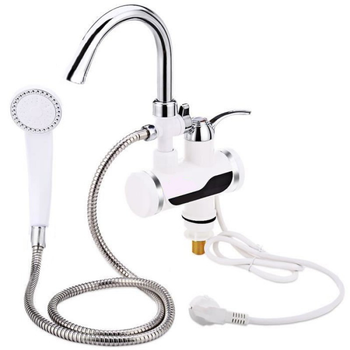 Проточный нагреватель воды с лейкой TV One DIGITAL Shower WF-013 белый (278)