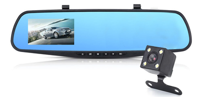 Автомобильный видеорегистратор зеркало заднего вида с камерой DVR L 9000 (1200)