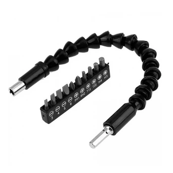 Гибкий переходник Flexible Screw Tool Набор 10в1 удлинитель для шуруповерта дрели отвертки (5847)