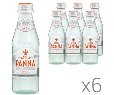 Упаковка минеральной негазированной воды Acqua Panna, 6 шт. х 0,25 л, стекло