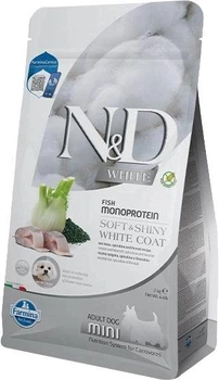 Сухий корм Farmina N and D white dog Sea Bass, Spirulina and Fenel Adult mini - 2 кг
