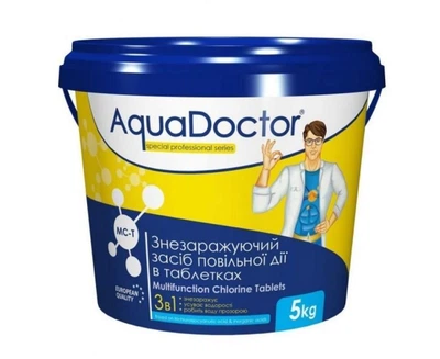 AquaDoctor MCT-5, Мультитаб. (хлор, альгицид, коагулянт), 5кг